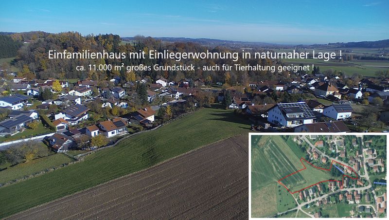 Einfamilienhaus mit ELW und großem Grundstück für Tierhaltung!